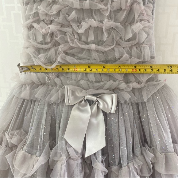 Popatu Girl’s Grey Ruffled Tutu Ballerina Dress, size M - Picture 7 of 12